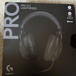 Brand new Logitech Wireless Headset with Black and Blue Accents